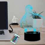 Kalanka - veilleuse illusion 3d en forme de pingouins pour enfants, 16 couleurs changeantes, lampe décorative ... Kalanka - veilleuse illusion 3d en forme de pingouins pour enfants, 16 couleurs changeantes, lampe décorative ...