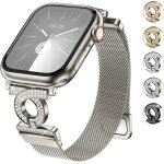 Kalanka - wutwuk compatible avec bracelet apple watch 49mm 45mm 44mm 42mm bracelet iwatch en acier inoxydable ...