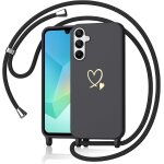 Kalanka - yichu coque pour samsung galaxy a16 5g avec cordon, souple silicone liquide housse avec collier, ...
