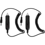 Kalcx - lot de 2 adaptateurs de prise allume - cigare mle dc 5, 5 mmx2, 1 mm pour chargeur de voiture ...