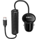 Kalcx - adaptateur allume - cigare de type c pour chargeur de voiture cble spiral usb c avec cble ...