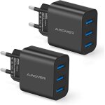 Kalcx - chargeur secteur usb 3 ports universel chargeur mural (5v 3a max) adaptateur usb universel pour ...