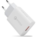 Kalcx - chargeur usb, quick charge 3. 0 chargeur rapide adaptateur secteur 3a prise secteur usb pour ...