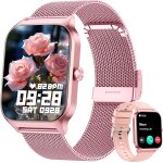 Kalinco montre connecte homme femme, 1. 85 ai smartwatch avec appel bluetooth, pression artrielle, ...