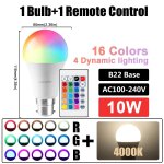 Kalsa - ampoule led rgb multicolore e27 b22, base 16 couleurs, 110v 220v, eclairage intelligent, variable, ... Kalsa - ampoule led rgb multicolore e27 b22, base 16 couleurs, 110v 220v, eclairage intelligent, variable, ...