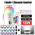 Kalsa - ampoule led rgb multicolore e27 b22, base 16 couleurs, 110v 220v, eclairage intelligent, variable, ... Kalsa - ampoule led rgb multicolore e27 b22, base 16 couleurs, 110v 220v, eclairage intelligent, variable, ...