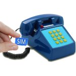 Kalsg - opis pushmefon mobile: tlphone fixe gsm rtro pour senior avec grosse touche, compatible carte ...
