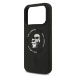 Karl lagerfeld liquid silicone karl and choupette with magsafe case for iphone 17 pro 6. 3  black - klhmp17lsc ...