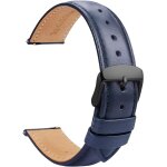 Khkui - montres bracelets cuir 20mm - remplaable souple marron a dgagement rapide - bracelet de montre ...
