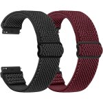 Khkui - tress bracelet montre en nylon pour 24mm 22mm 20mm 19mm 18mm bracelet homme et femme, boucle ...