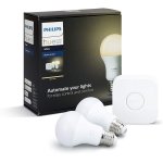 Kit de de 2 ampoules led connectée + pont de connexion e27 plastique blanc 9, 5 w [classe energétique ... Kit de de 2 ampoules led connectée + pont de connexion e27 plastique blanc 9, 5 w [classe energétique ...