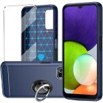 Kit 3 - en - 1 coque antichoc tpu + verre tremp + anneau support pour samsung galaxy a25, protection ...