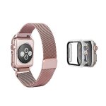 Kit bracelet a fermoir magnétique en boucle milanaise + coque anti - impact para apple watch series 11 ... Kit bracelet a fermoir magnétique en boucle milanaise + coque anti - impact para apple watch series 11 ...