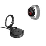 Kit bracelet milanese loop fermoir magn�tique + chargeur usb - xiaomi amazfit stratos - gris