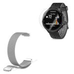 Kit bracelet milanese loop fermoir magn�tique + film protecteur d'�cran en verre - garmin forerunner ...