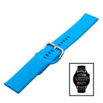 Kit bracelet en silicone souple avec boucle + film de hydrogel pour fossil gen 5 - bleu ciel