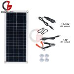 Kit de charge de panneau solaire portable, chargeur et mainteneur de batterie, automobile, bateau, automobile, ...