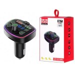 Kit de chargeur de voiture pd transmetteur fm bluetooth 5. 0, double usb 3. 1a, charge rapide, mains ...