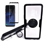 Kit coque 3x1 phonecare clear armor + verre tremp 5d full cover pour samsung galaxy s9