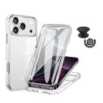 Kit coque 3x1 protection impact 360 + 1 gripholder + 1 support gripholder noir phonecare pour apple iphone ...