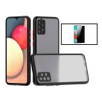 Kit coque antichoc avec cam�ra protection + film 5d anti - spy pour samsung galaxy a52 5g - noir