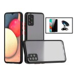 Kit coque antichoc avec cam�ra protection + film 5d anti - spy + support magn�tique de voiture pour samsung ...