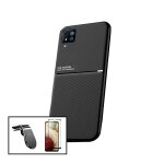 Kit coque magnetic lux + 5d full cover + support magn�tique l safe driving pour samsung galaxy m22