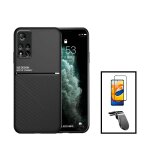 Kit coque magnetic lux + 5d full cover + support magn�tique l safe driving pour xiaomi redmi note 11e ...
