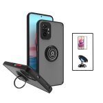 Kit coque magnetic ring anti choque cam�ra protection + film 5d full cover + support magn�tique de voiture ...