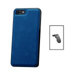 Kit coque magneticleather + support l safe driving pour apple iphone se 2020 - bleu Kit coque magneticleather + support l safe driving pour apple iphone se 2020 - bleu