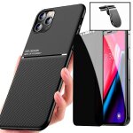 Kit coque magn�tique lux + anti - spy 5d full + support magn�tique l pour iphone 12 pro