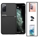 Kit coque magn�tique lux + film de verre tremp� 5d a couverture compl�te + support magn�tique pour samsung ...
