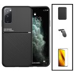 Kit coque magn�tique lux + portefeuille magn�tique noir + 5d full cover + support magn�tique l pour samsung ...