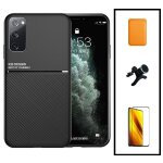 Kit coque magn�tique lux + portefeuille magn�tique orange + 5d full cover + support magn�tique renforc� ...