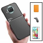 Kit coque magn�tique lux + portefeuille magn�tique orange + 5d full cover + support magn�tique l pour ...