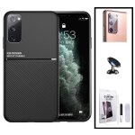 Kit coque magn�tique lux + verre tremp� nano incurv� uv + film cam�ra arri�re + support magn�tique pour ...