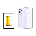 Kit coque superprotect anti - shock + film verre tremp� 5d full cover pour samsung galaxy a04s - transparent ...