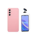 Kit film ceramicglass + etui de silicone liquide + support magn�tique phonecare pour samsung galaxy m15 ...