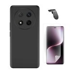 Kit de film hydrogel a coque compl�te avant + coque en silicone liquide + support magn�tique l phonecare ...