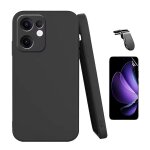 Kit de film hydrogel a coque compl�te avant + coque en silicone liquide + support magn�tique l phonecare ...
