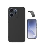 Kit de film hydrogel a coque compl�te avant + coque en silicone liquide + support magn�tique l phonecare ...