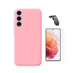 Kit de film hydrogel a coque compl�te avant + coque en silicone liquide + support magn�tique l phonecare ...