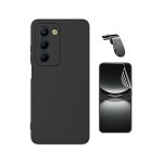 Kit de film hydrogel a coque compl�te avant + coque en silicone liquide + support magn�tique l phonecare ...