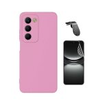 Kit de film hydrogel a coque compl�te avant + coque en silicone liquide + support magn�tique l phonecare ...