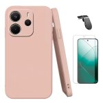 Kit de film hydrogel a coque compl�te avant + coque en silicone liquide + support magn�tique l phonecare ...