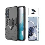 Kit film hydrogel + etui militaire d�fendre 3x1 + support magn�tique phonecare pour samsung galaxy s24 ...
