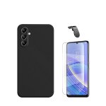 Kit film hydrogel + etui silicone liquide + support magntique l phonecare pour samsung galaxy m15 - ...