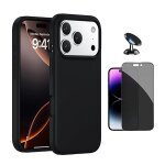 Kit film verre anti - espion 5d + coque silicone liquide + support voiture magn�tique phonecare pour ...