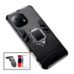 Kit de film de verre trempé 5d a couverture complète + coque protection militaire anti - impact + support ... Kit de film de verre trempé 5d a couverture complète + coque protection militaire anti - impact + support ...