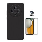 Kit de film en verre tremp� a couverture compl�te 5d + couvercle en silicone liquide + support magn�tique ...